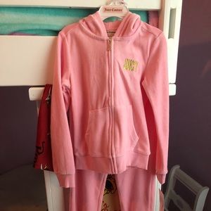 NWT Juicy Couture Pink Sweat Suit sz 6